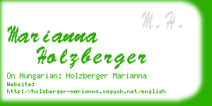 marianna holzberger business card